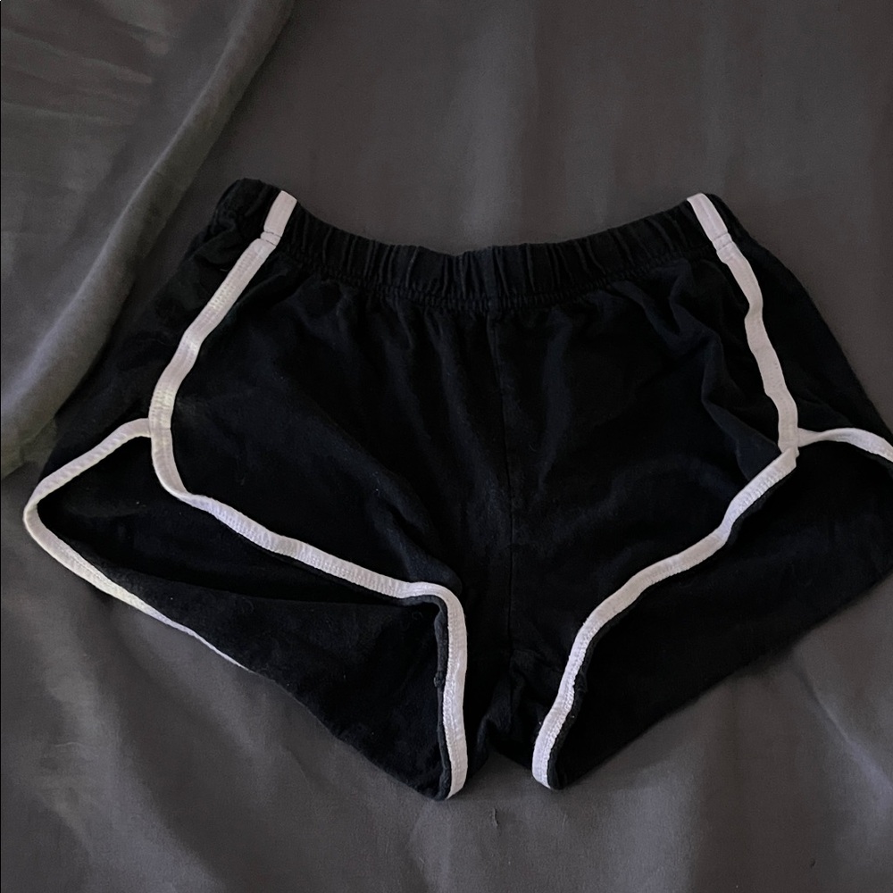 Aeropostale Black Sweat Shorts with White Trim